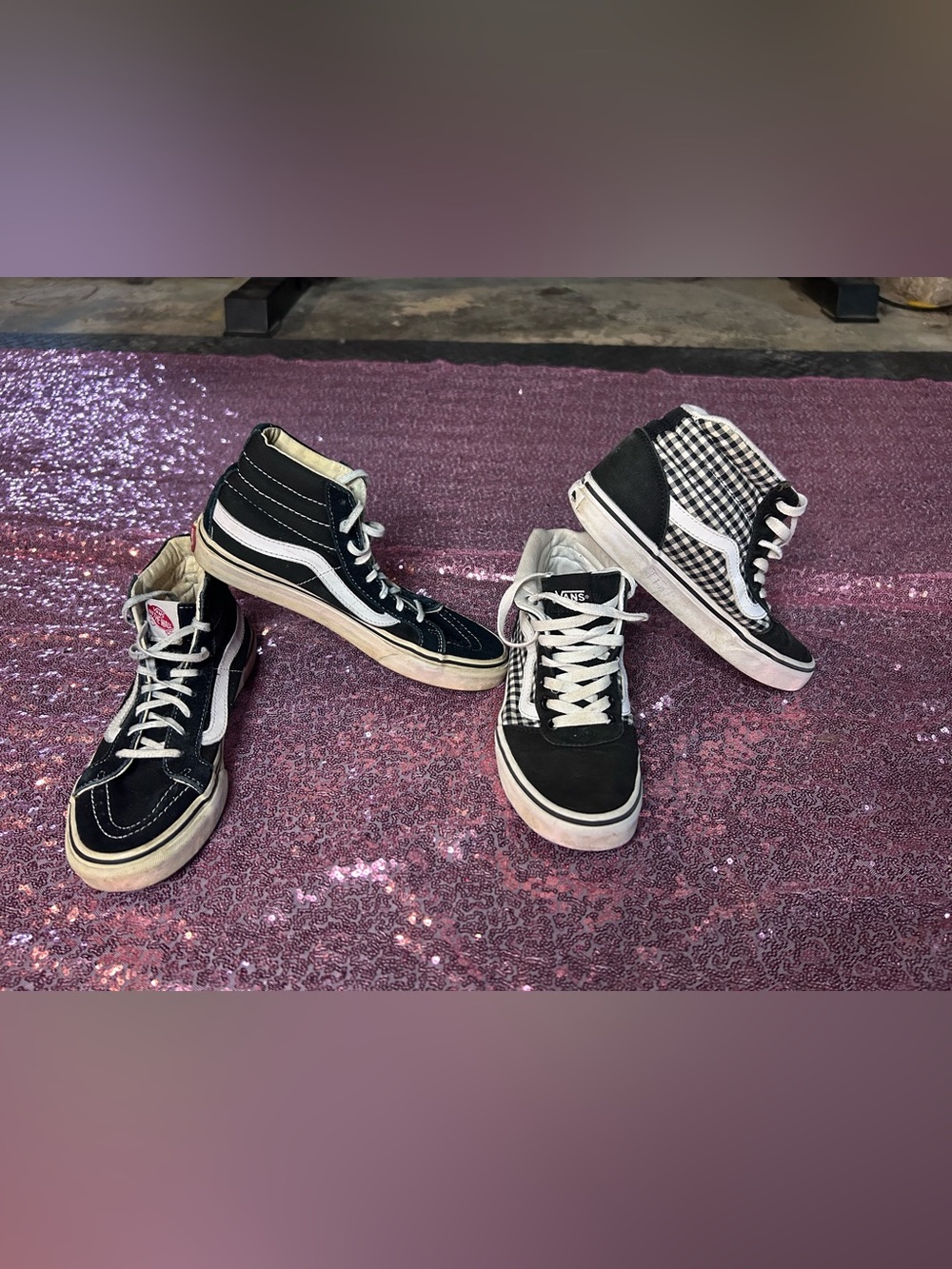 2x Vans High-Top Sneakers - women’s size 6.5